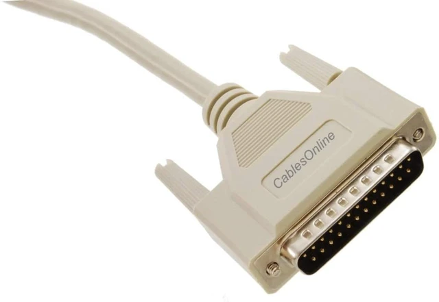 Alt view image 4 of 4 - CablesOnline 3ft. DB25 Male to Male 25-Conductor Fully-Wired Serial, Parallel or SCSI Straight-Through Cable, S-0003