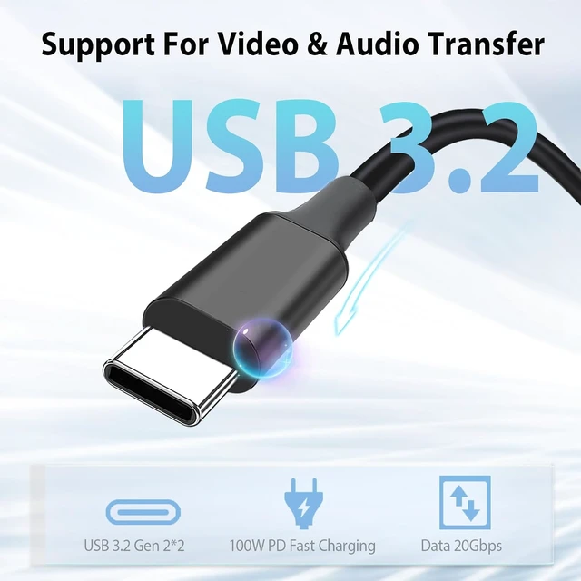 Alt view image 3 of 6 - Wadoy 16ft USB-C Cable Compatible with Meeting Owl 3,USB C Cable Replacement for Meeting Owl 3,20Gbps Extension Type C Cable for Larger Meeting Room,Longer Table