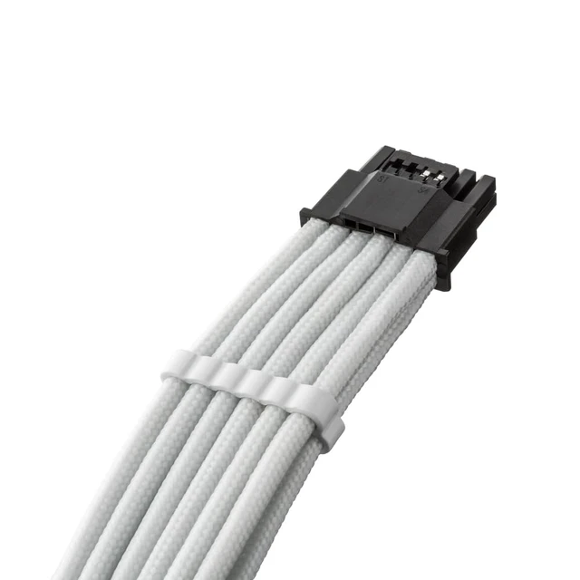 Alt view image 2 of 4 - CableMod Pro ModFlex 12V-2x6 PCIe Cable for Corsair Type 4 (White, 3 x 8p)