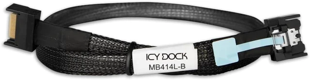 Main image of ICY DOCK MB414L-B Data Cable - 1x MCIO 4i SFF-TA-1016 to 1x MCIO 4i SFF-TA-1016 Length 50 cm