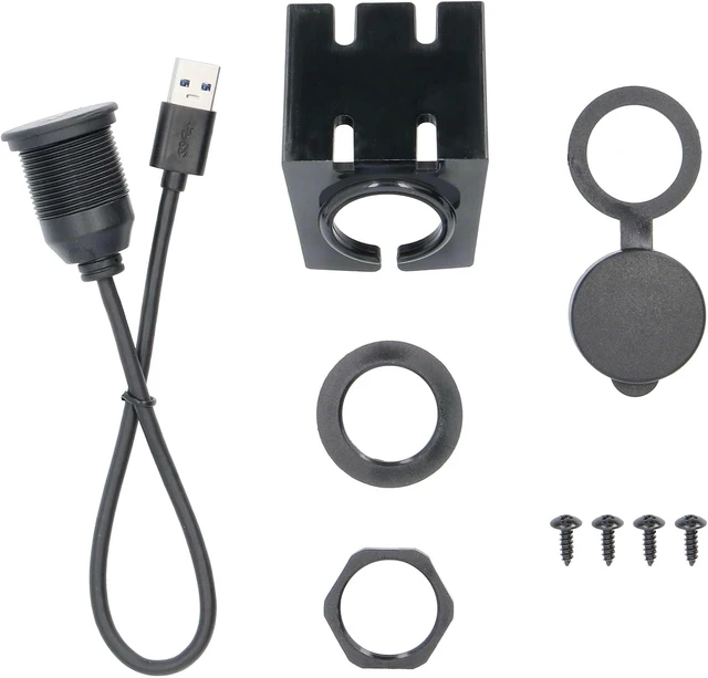 Alt view image 3 of 3 - USB Type C Male to USB A Female 3.0 1 Ft.