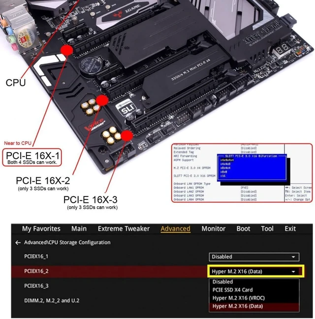 Alt view image 7 of 7 - ChenYang 2 Port PCI-E 16X to PCI-E 5.0 MCIO 8i 74Pin SFF-TA-1016 Adapter Mini Cool Edge IO Female PCI Expansion Card Adapter