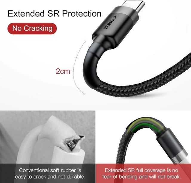 Alt view image 6 of 7 - Baseus Data Cable/Software for Universal/Smartphones - Grey/Black