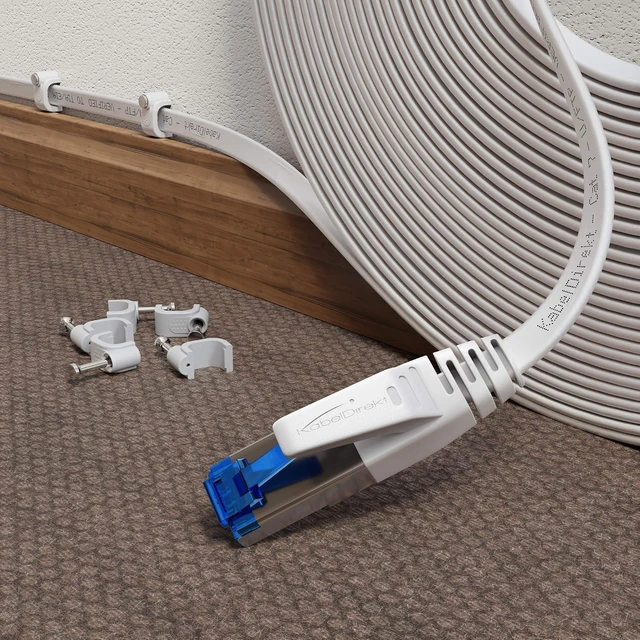 Alt view image 6 of 7 - KabelDirekt Flat Cat 7 Ethernet Cable 10Gbps 3.3ft