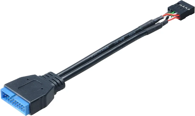 Alt view image 2 of 6 - Akasa AK-CBUB19-10BK USB 3.0 to USB 2.0 Adapter Cable
