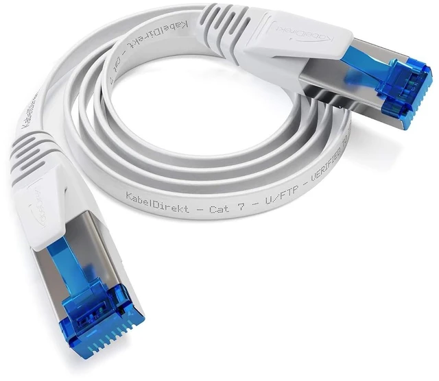 Main image of KabelDirekt Flat Cat 7 Ethernet Cable 10Gbps 3.3ft