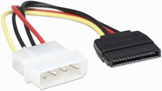 Alt view image 2 of 4 - Manhattan SATA Power Cable, 15P-4P 6.5-Inch/16cm (342766)