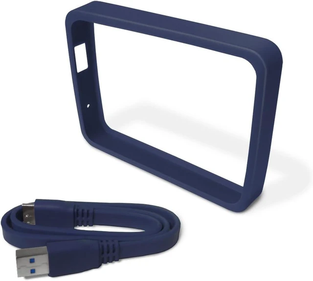 Main image of WD Grip Pack for My Passport Ultra 2TB with USB 3.0 Cable,Slate (WDBFMT0000NBA-NASN)