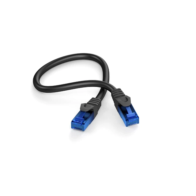 Alt view image 7 of 7 - KabelDirekt Network Cable 10Gbps 5× 0.8ft/0.25m, Black