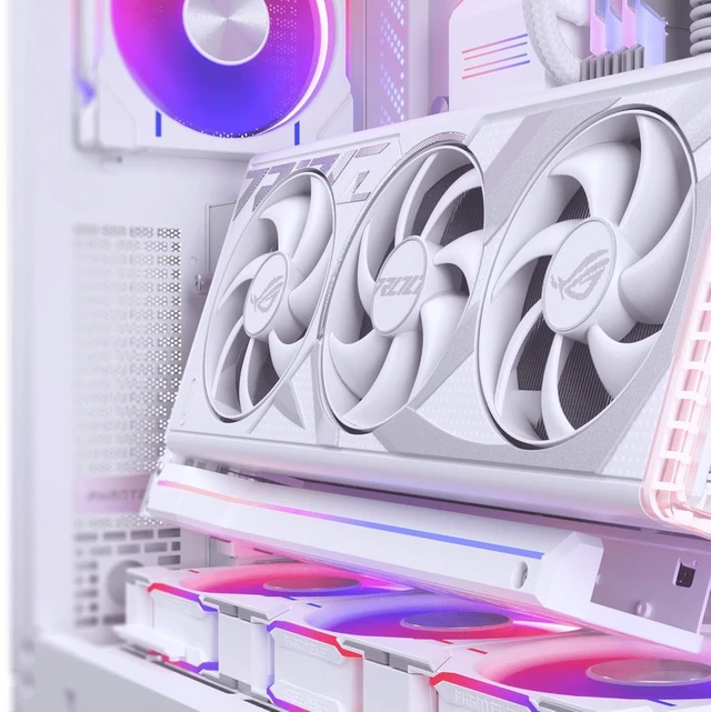 Alt view image 2 of 7 - Phanteks Premium Gen5 Vertical GPU Bracket, PCIex16 Gen5, D-RGB Lighting, 220mm (White)