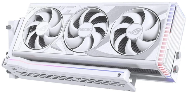 Alt view image 4 of 7 - Phanteks Premium Gen5 Vertical GPU Bracket, PCIex16 Gen5, D-RGB Lighting, 220mm (White)