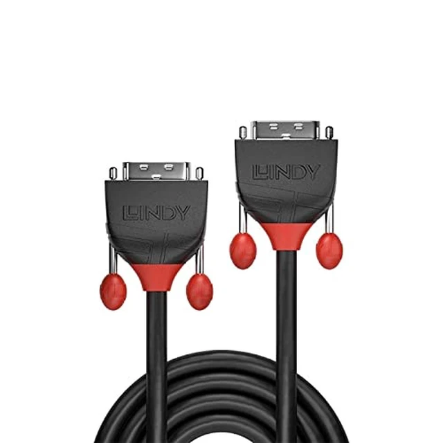 Alt view image 3 of 3 - LINDY 36251 1m DVI-D Dual Link Cable, Black Line, Black