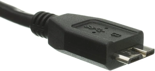Alt view image 3 of 5 - Micro USB 3.0 Cable, Black, Type A Male to Micro-B Male, 10 Foot