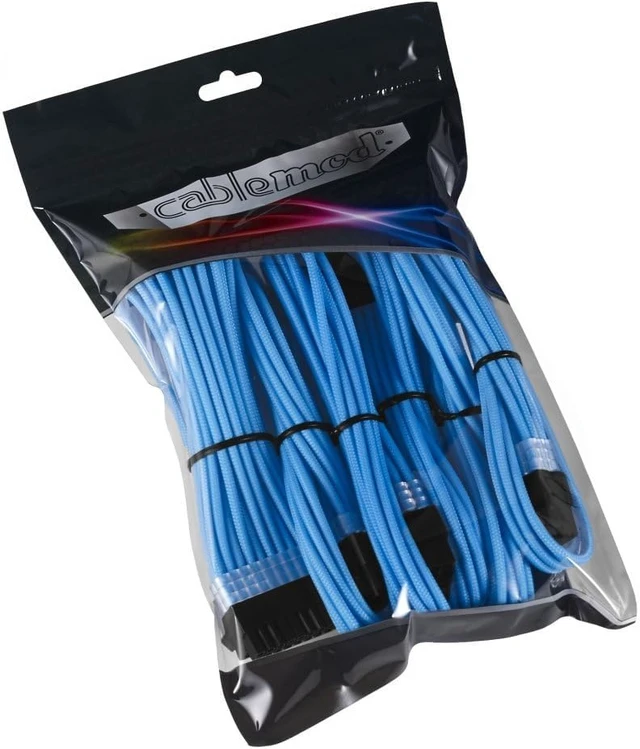 Alt view image 4 of 4 - CableMod PRO ModMesh Cable Extension Kit (Light Blue)