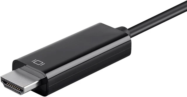 Alt view image 3 of 5 - Monoprice USB Type C to HDMI 3.1 Cable - 5Gbps 4K@30Hz Black 3ft