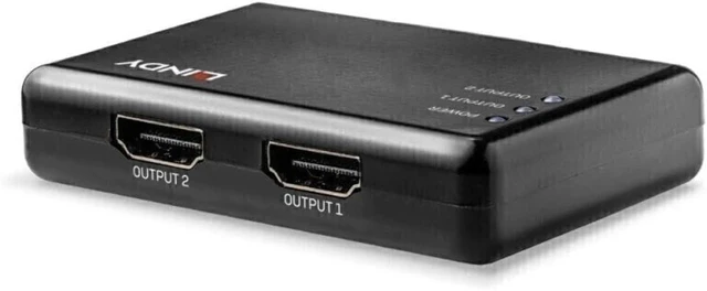 Main image of LINDY 2 Port HDMI 10.2G Splitter, Compact 38357