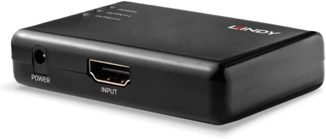 Alt view image 3 of 3 - LINDY 2 Port HDMI 10.2G Splitter, Compact 38357