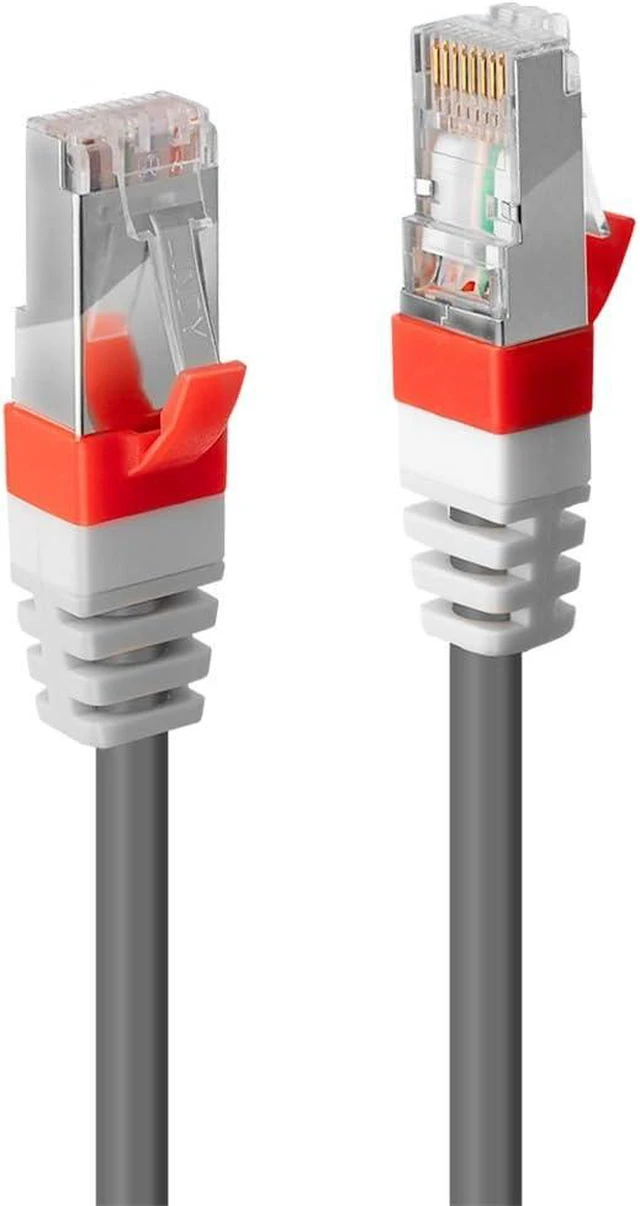 Main image of LINDY 0.3 Meter CAT6a SSTP LS0H Network Cable, Gray (45350)