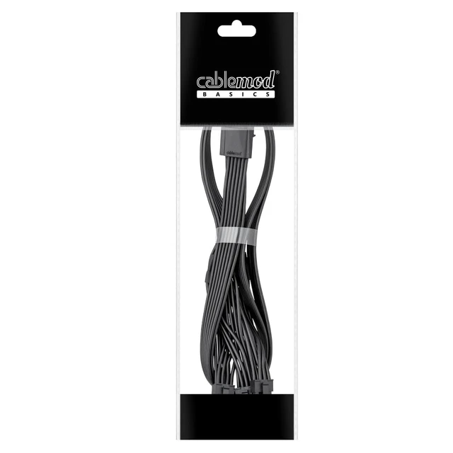 Alt view image 5 of 5 - CableMod Basics 12V-2x6 PCIe Cable for Corsair Type 5 (Black, 3x8p, 65cm)