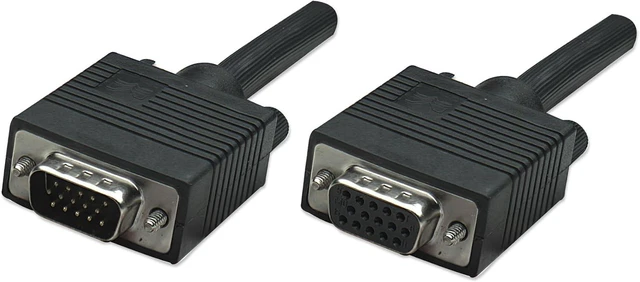 Main image of MANHATTAN SVGA Extension Cable HD 15 M - HD 15 (Female) 4.5 M (15 Ft.) Black 310345
