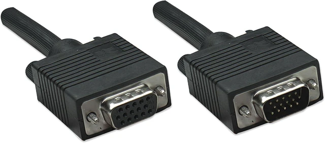 Alt view image 2 of 4 - MANHATTAN SVGA Extension Cable HD 15 M - HD 15 (Female) 4.5 M (15 Ft.) Black 310345