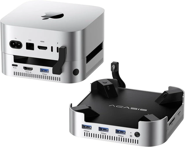 Main image of ACASIS Mac mini M4 Dock & Stand with Dual-Bay NVMe SSD Enclosure