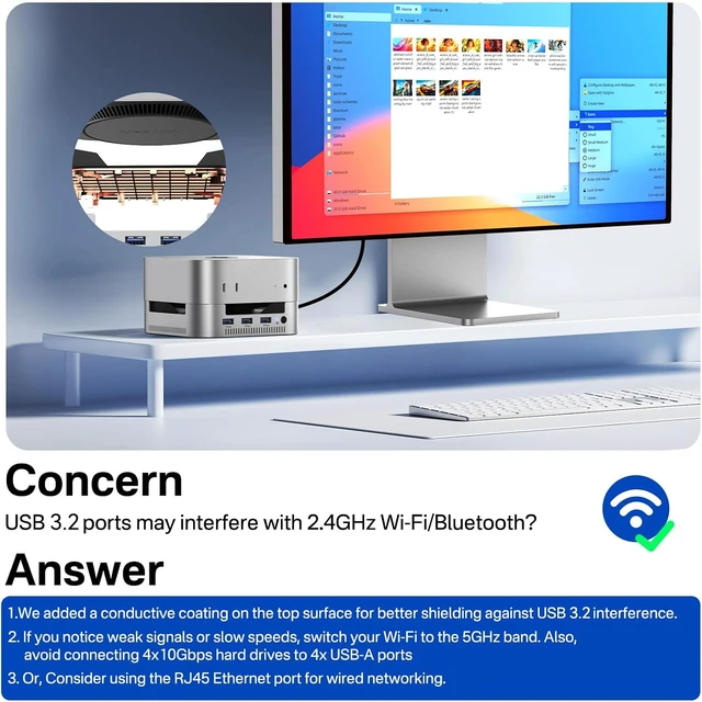 Alt view image 6 of 7 - ACASIS Mac mini M4 Dock & Stand with Dual-Bay NVMe SSD Enclosure