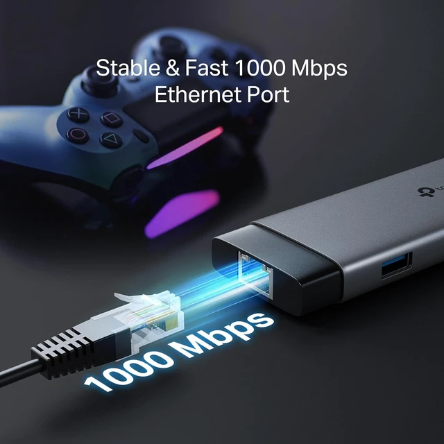 Alt view image 4 of 7 - TP-Link USB C Hub 9-in-1 Multiport Adapter (UH9120C) Plug & Play