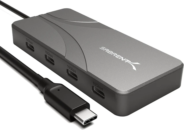 Main image of SABRENT OMNIPORT 6B USB C Hub 6-Port, Splitter with 4X 10Gbps USB-C & 2X USB-A Ports, 100W PD Charging, Multi-Port USB-C to USB-C Data Hub for MacBook, Laptops & Tablets (HB-UC7C)