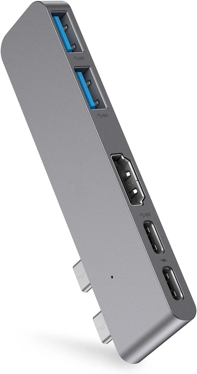 Alt view image 2 of 7 - Estink 5-in-2 USB C Hub Multiport Adapter, 100W 40Gbs 5K