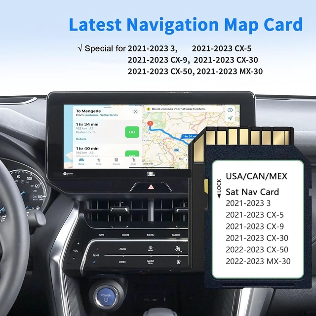 Alt view image 2 of 6 - Upgraded Navigation SD Card Map USA/CAN/MEX 2021/22/23-Cx5. 2021/22/23-Cx9. Cx50-2022/23. Mx30-2022/23. 2021/22/23-Cx30. 2021/22/23- Model 3, TD2K66EZ1B Latest Navigation SD Card