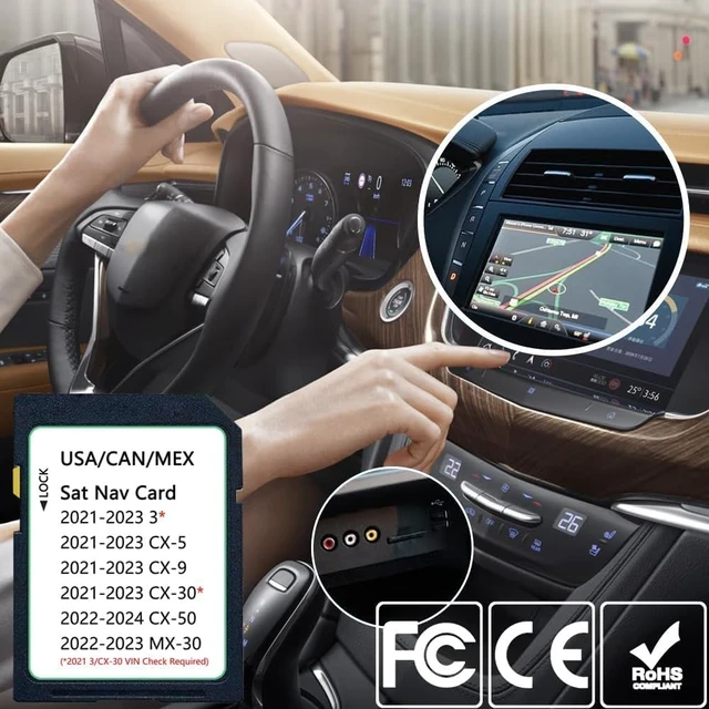 Alt view image 4 of 6 - Upgraded Navigation SD Card Map USA/CAN/MEX 2021/22/23-Cx5. 2021/22/23-Cx9. Cx50-2022/23. Mx30-2022/23. 2021/22/23-Cx30. 2021/22/23- Model 3, TD2K66EZ1B Latest Navigation SD Card