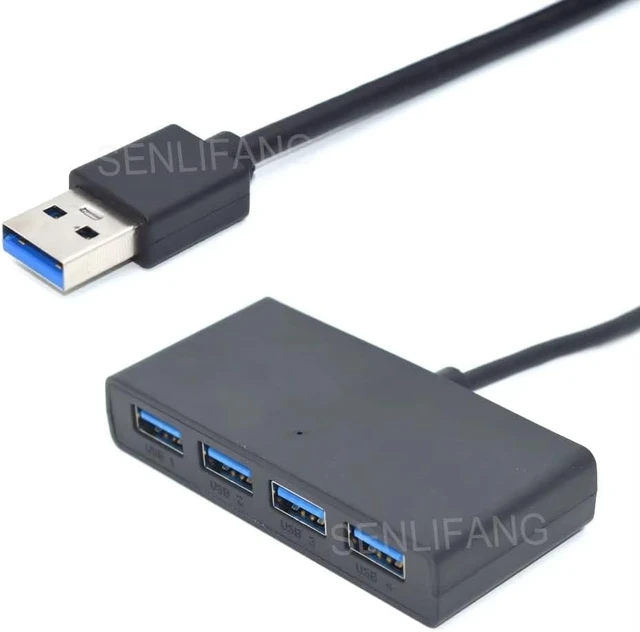 Alt view image 3 of 4 - for Computer Laptop Accessories New 4 Port USB 3.0 Splitter with Micro USB Power Port G11-H4-U3