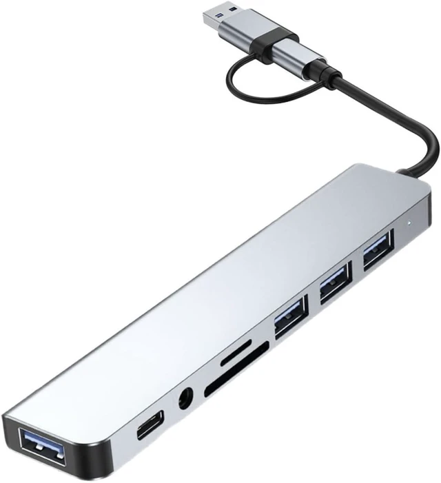 Alt view image 3 of 7 - OSALADI 4pcs USB Hub Multi-Port Adapter for Laptop USB Ports for Desktop Use