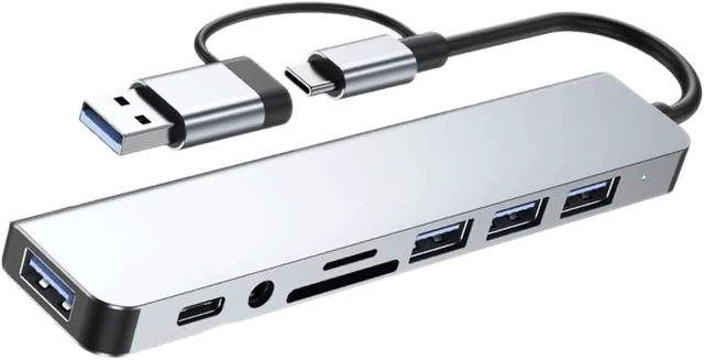 Alt view image 4 of 7 - OSALADI 4pcs USB Hub Multi-Port Adapter for Laptop USB Ports for Desktop Use