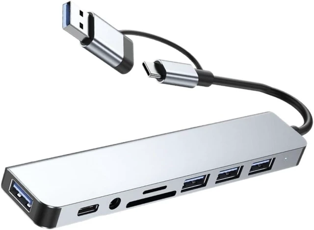 Alt view image 6 of 7 - OSALADI 4pcs USB Hub Multi-Port Adapter for Laptop USB Ports for Desktop Use