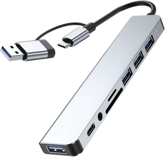 Alt view image 7 of 7 - OSALADI 4pcs USB Hub Multi-Port Adapter for Laptop USB Ports for Desktop Use