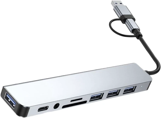 Alt view image 5 of 7 - OSALADI 4pcs USB Hub Multi-Port Adapter for Laptop USB Ports for Desktop Use
