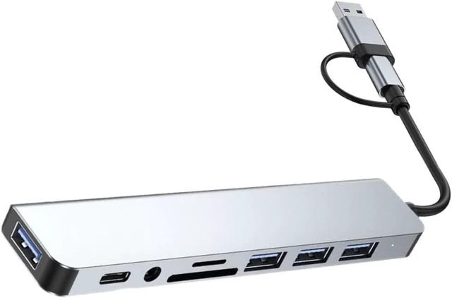 Alt view image 2 of 7 - OSALADI 3pcs USB Hub Multi-Port Adapter USB Ports for Laptop Computer for Workspace