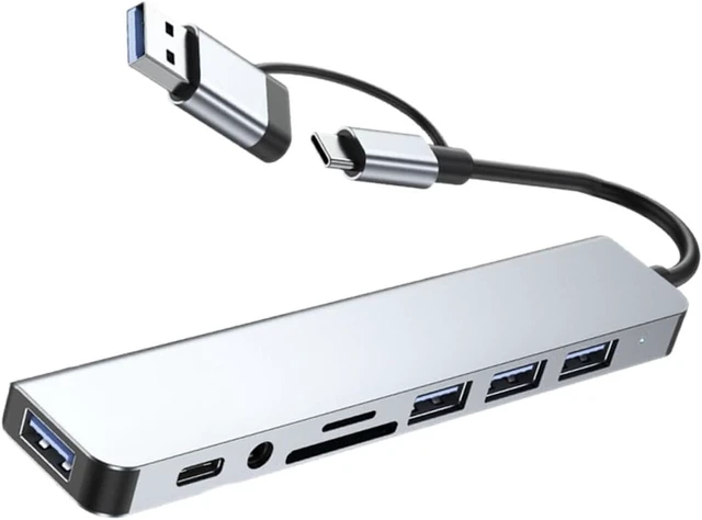 Alt view image 4 of 7 - OSALADI 3pcs USB Hub Multi-Port Adapter USB Ports for Laptop Computer for Workspace