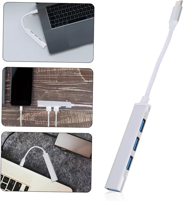 Alt view image 5 of 7 - OSALADI 3pcs Type-c USB Hub Port Multi-Port USB Splitter Adapter for Laptop Hub Use C