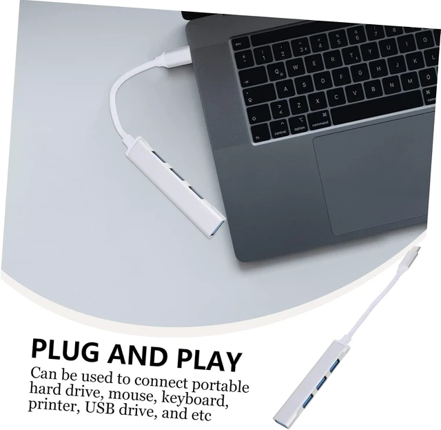 Alt view image 7 of 7 - OSALADI 3pcs Type-c USB Hub Port Multi-Port USB Splitter Adapter for Laptop Hub Use C