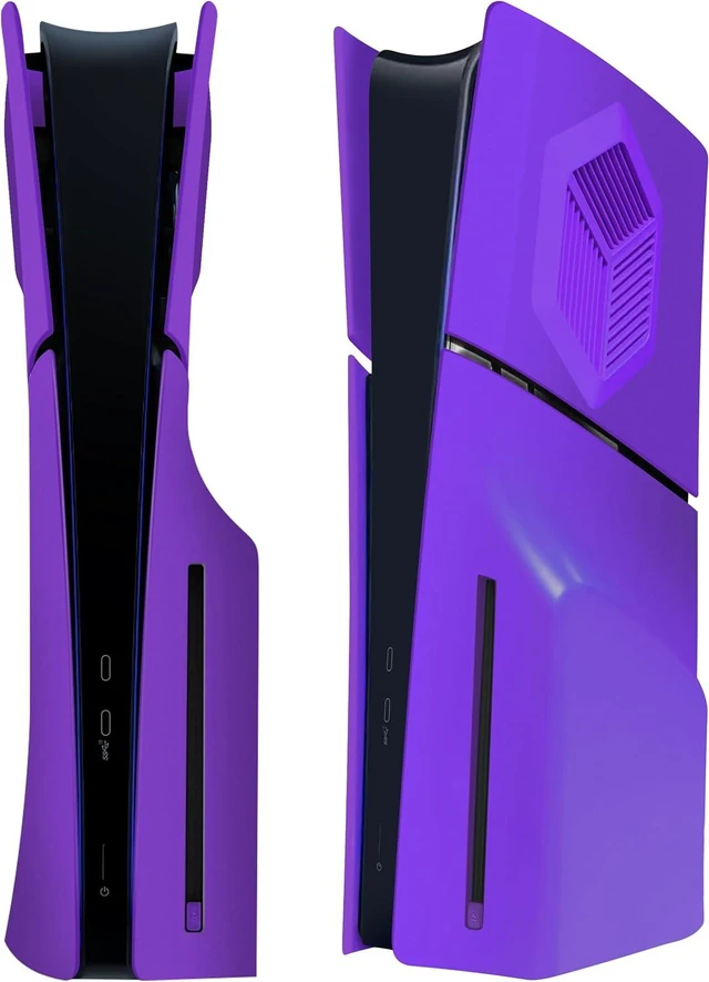Main image of Joso Face Plates Cover Cover for PS5 Slim Disc Edition with Cooling Vents, Anti-Scratch Dustproof, Easy to Install, Premium ABS Replacement Shell Case for PS5 Slim Console Accessories (Purple)