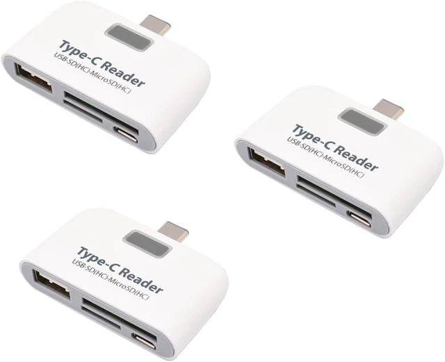 Main image of OSALADI 3pcs Single USB Hub Type-c Port and Micro Memory Card Interface for Connectors to USB