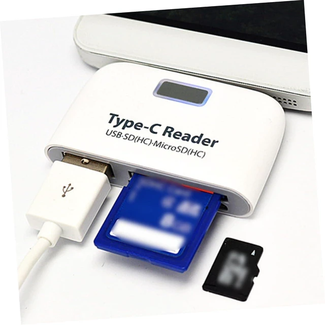 Alt view image 4 of 7 - OSALADI 3pcs Single USB Hub Type-c Port and Micro Memory Card Interface for Connectors to USB