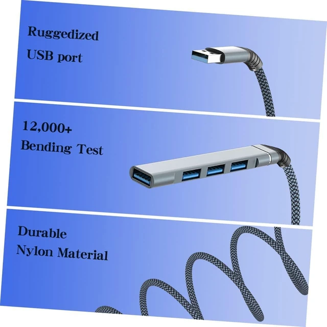 Alt view image 2 of 7 - OSALADI 5pcs USB Hub Port Expander for Laptop Multiple USB Ports for Data Transfer and Connection Expansion