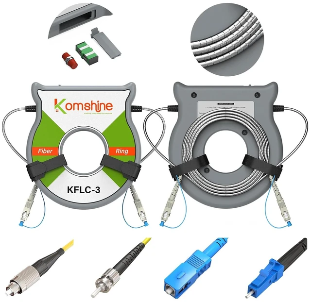 Main image of Fiber Optical Test Tool SC UPC to LC UPC 500M OTDR Launch Cable Box Extension Cord OTDR Fiber Ring 1310/1550nm G652D SM 9/125 Fiber Cable