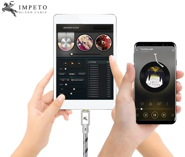 Alt view image 2 of 7 - Impeto Audiophiles USB-B to USB-C Printer Cable, HiFi DAC Type-C to Type-B OTG Audio Cable, Data Cable Digital Cable 9.8ft/3M