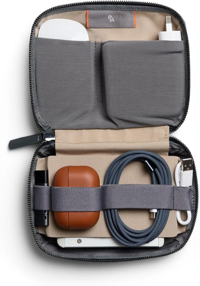 Alt view image 2 of 7 - Bellroy Tech Kit Compact (Charger, Cables, Mouse, powerbank, USB Keys, dongles) - Everglade