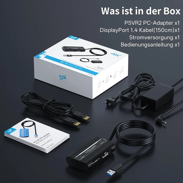 Alt view image 3 of 7 - YCE PSVR2 PC Adapter for PlayStation VR2 and AR Glasses